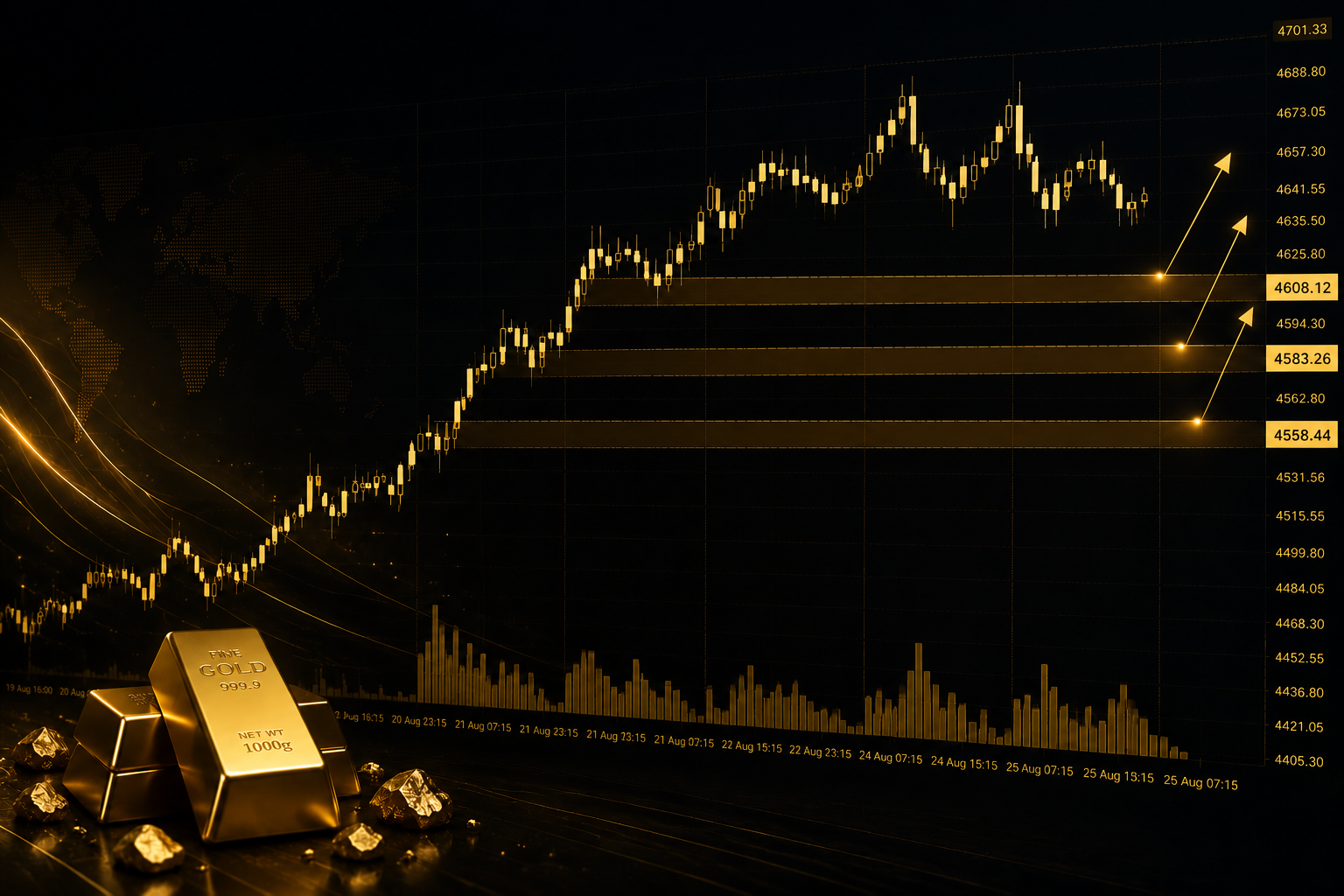 XAUUSD: золото готовит новое движение — где искать точки входа на коррекции