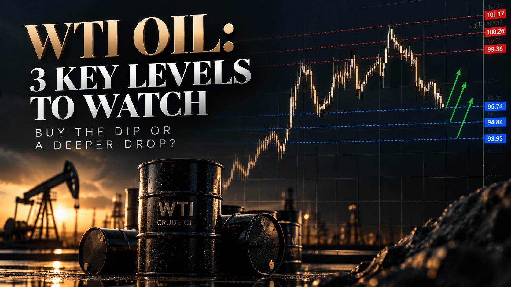 Нефть WTI: три ключевых уровня для покупок на фоне глобального дефицита предложения