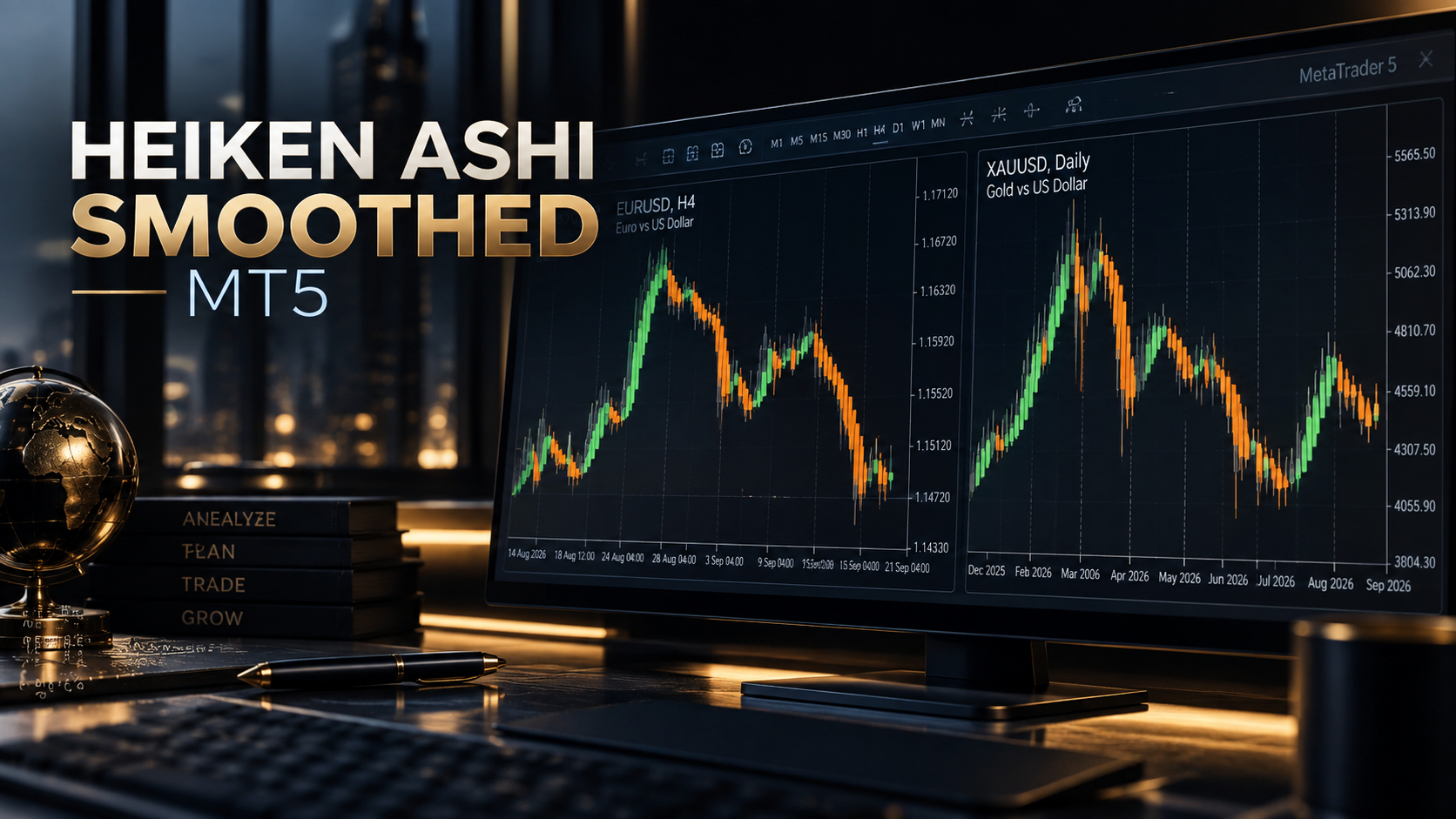 Heiken Ashi Smoothed для MT5: как фильтровать рыночный шум и видеть тренд