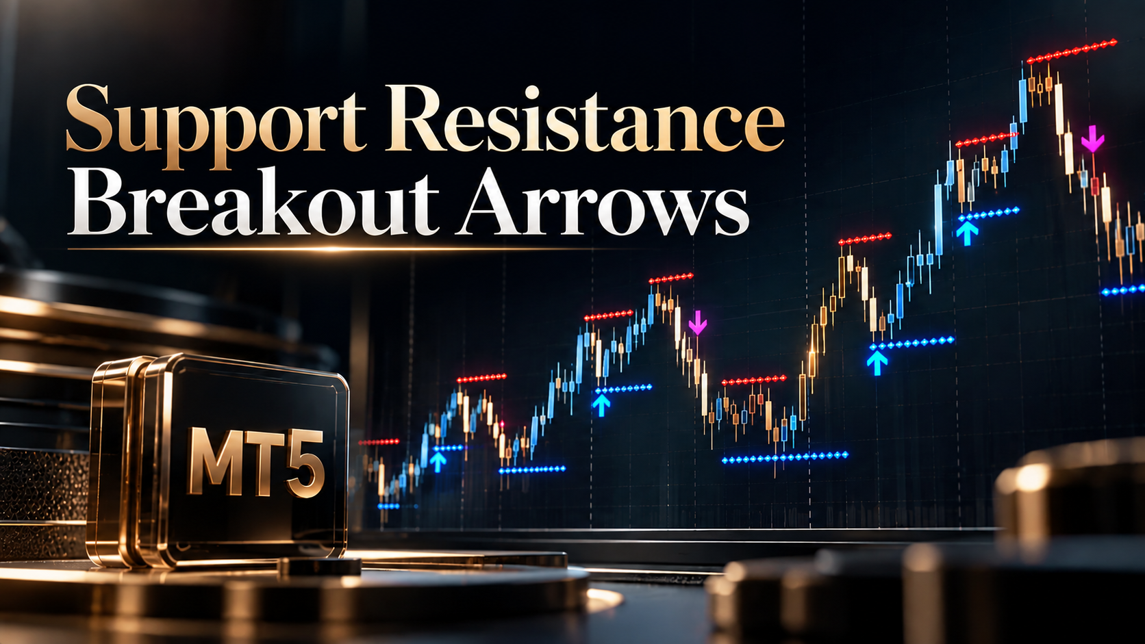 Support Resistance Breakout Arrows для MT5: как работает индикатор пробоя уровней