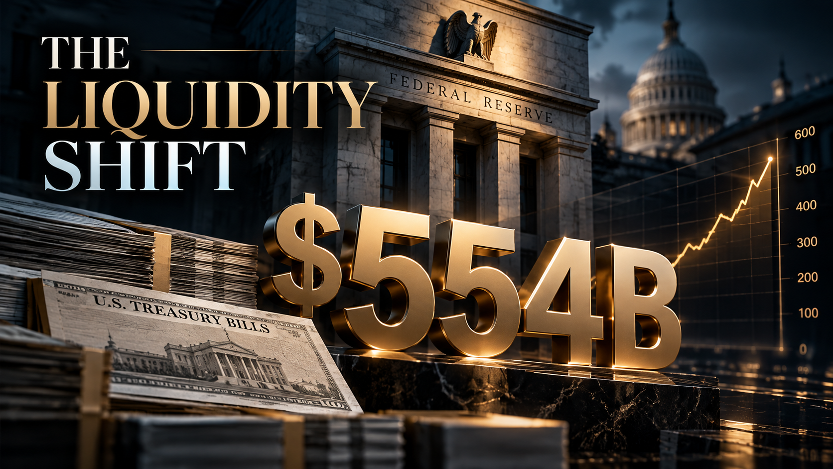 Fed нарастил Treasury Bills до $554 млрд: почему баланс растет после повышения ставки