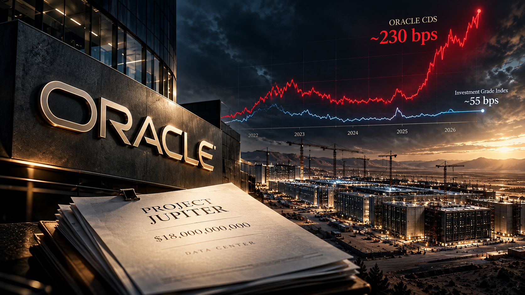 Oracle: кредитный риск резко вырос на фоне проблем с Project Jupiter