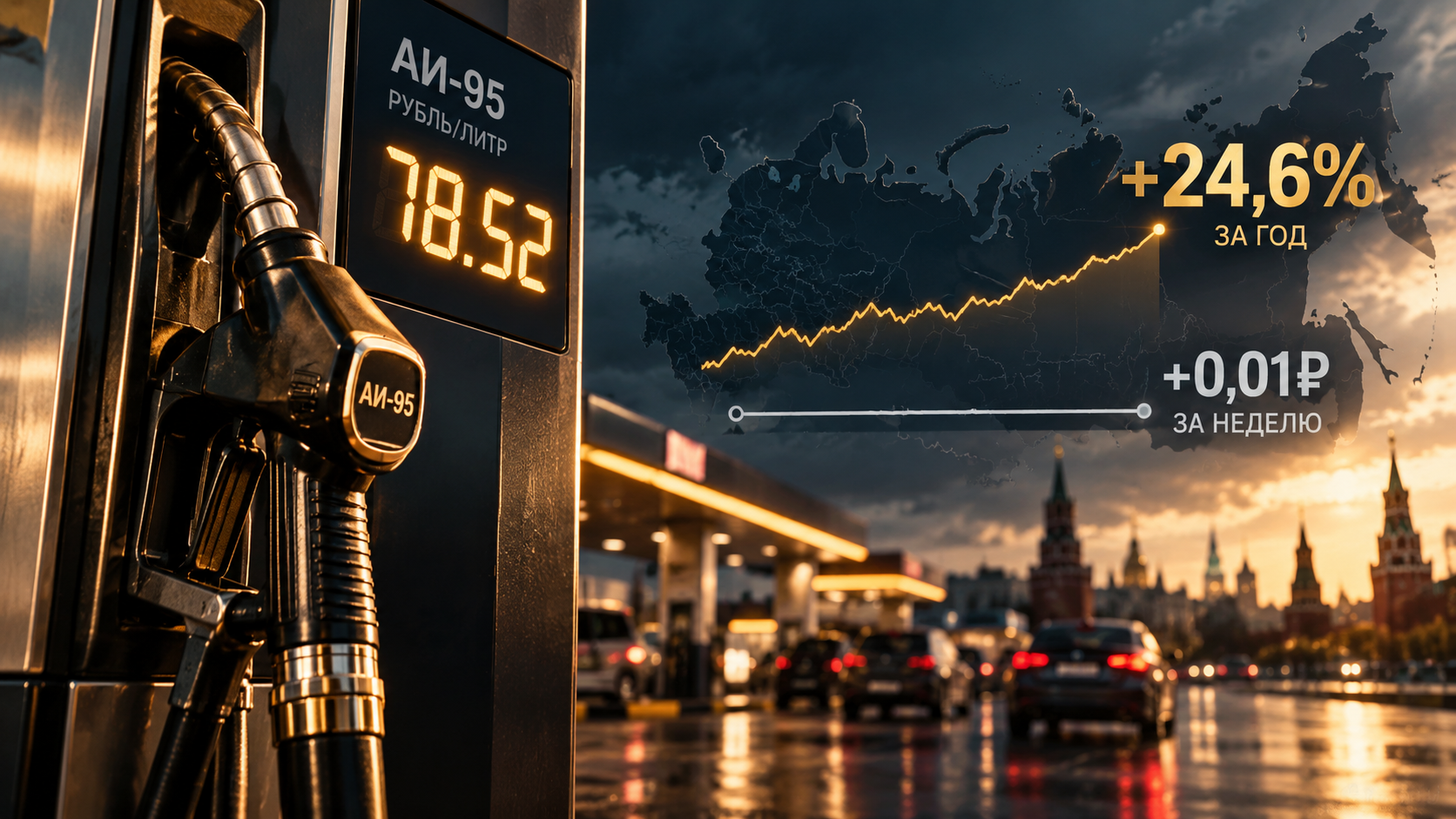 Бензин вырос на 24,6%, но за неделю почти не подорожал: как это возможно?