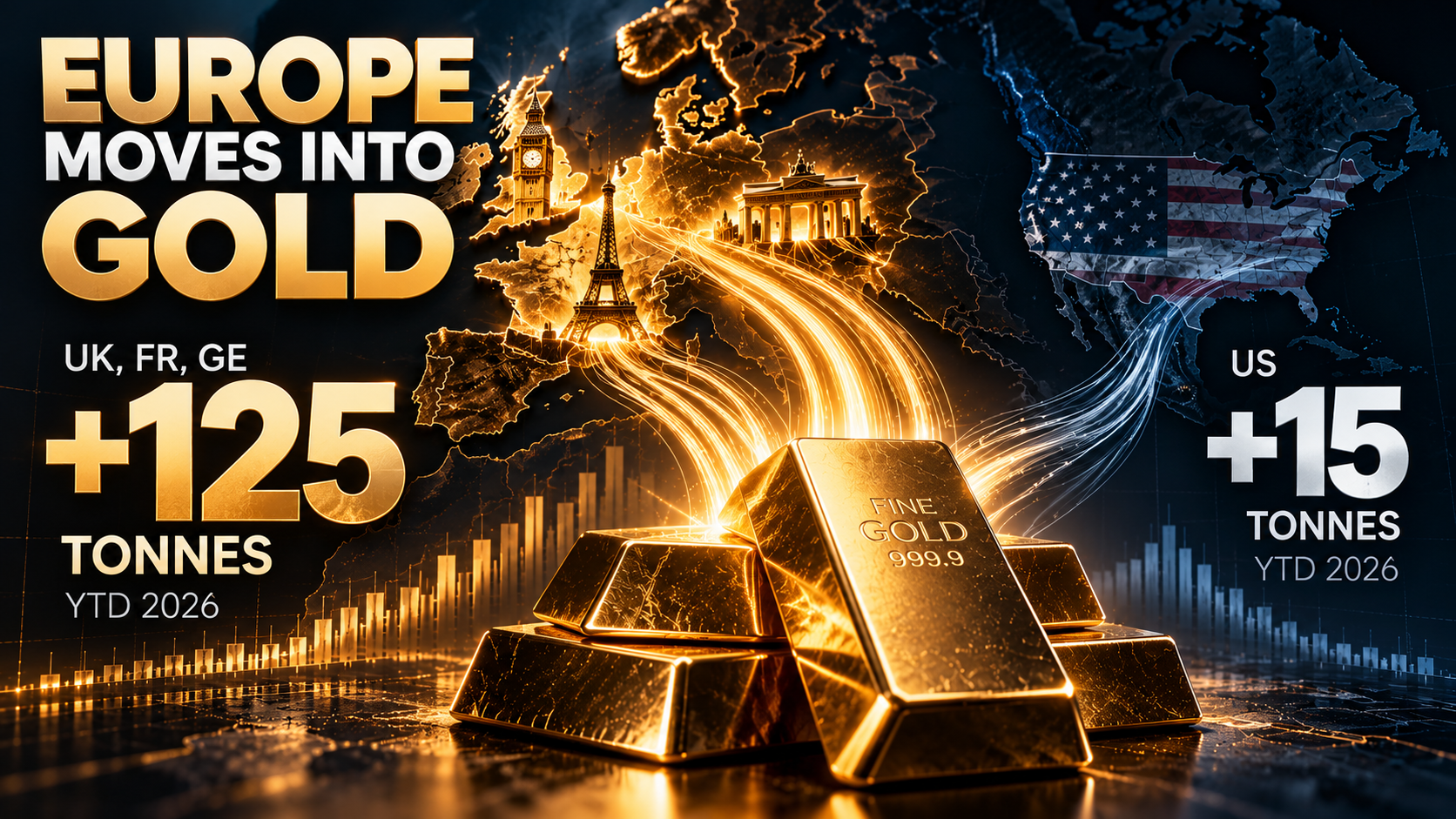 Europe sharply increases demand for gold: ETF flows outpace the US