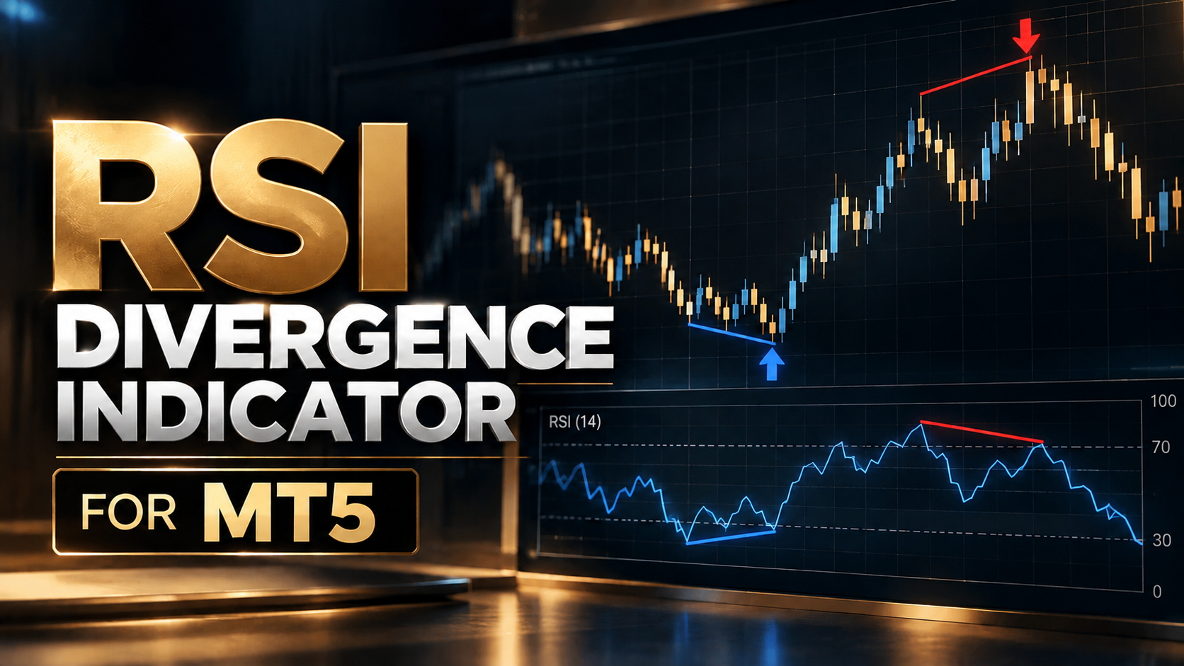 RSI Divergence Indicator для MT5: как находить бычьи и медвежьи дивергенции