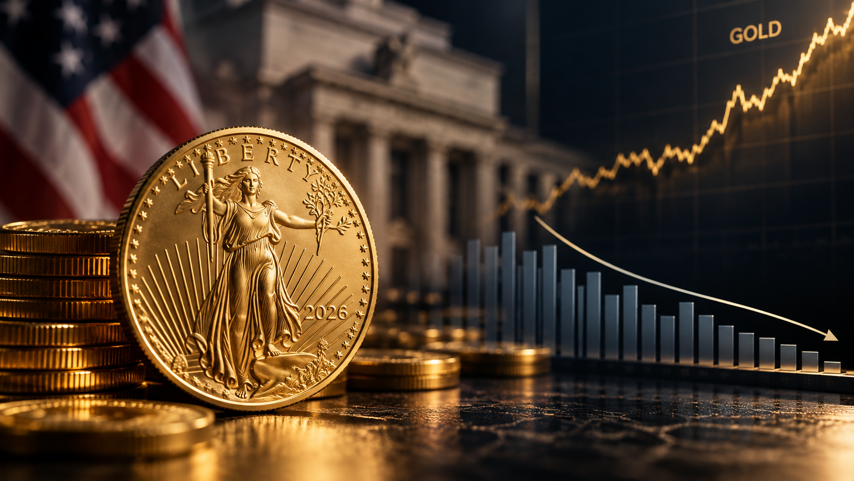 Золотой бум без американцев: почему продажи золотых монет в США остаются у исторических минимумов